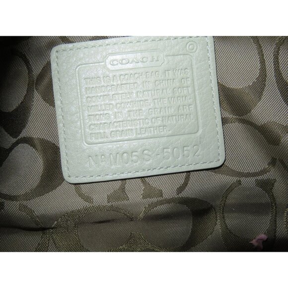 Coach 2005 Vintage Hampton pebbled leather demi baguette shoulder bag 5052 - Picture 9 of 11